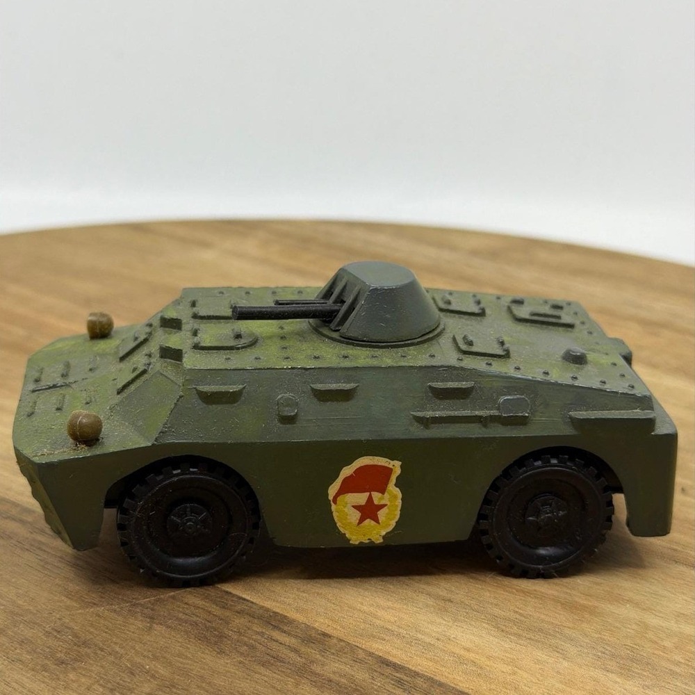 Vintage Soviet BRDM-2 Diecast Armored Scout Car Military Toy USSR 1991 Boxed